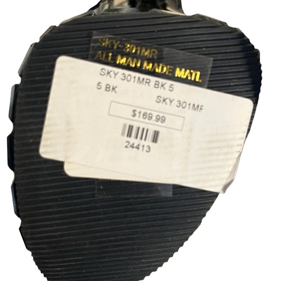 PLEASER SKY-301MR Mirrored Tile Platform Slide Sandals Size 5 FLAWED - Picture 5 of 13